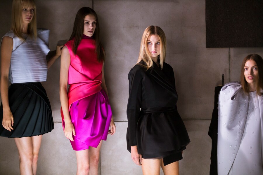 Dice Kayek AW14 Haute Couture Paris backstage Dazed 2