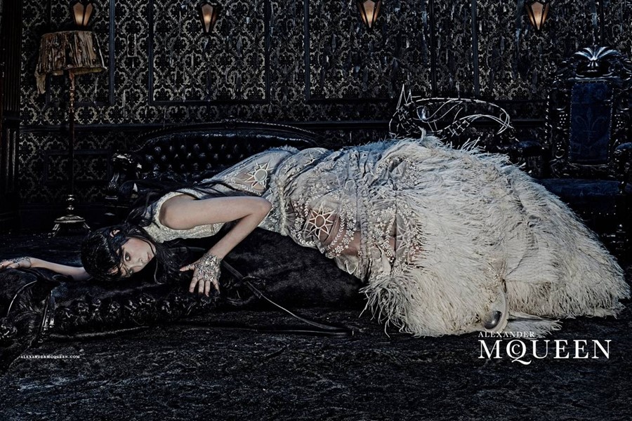 Edie Campbell for Alexander McQueen AW14