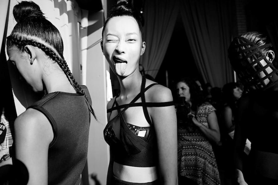 Backstage at Chromat SS15 Dazed NYFW 5