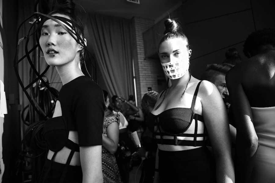 Backstage at Chromat SS15 Dazed NYFW 8