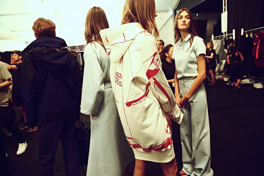 Backstage at Lacoste SS15 16