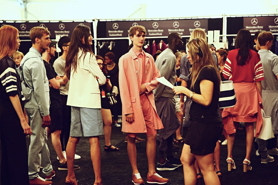 Backstage at Lacoste SS15 17
