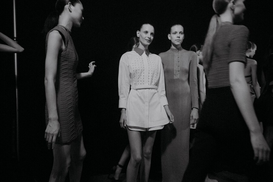 Backstage at Alexander Wang SS15 Dazed 15