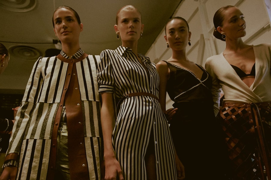Backstage at Altuzarra SS15 2