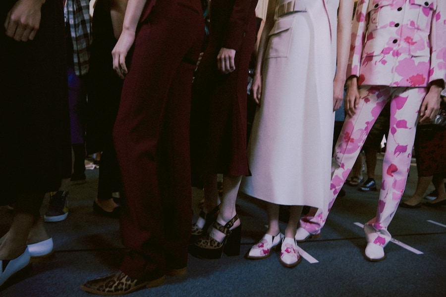 Backstage at Victoria Beckham SS15 15