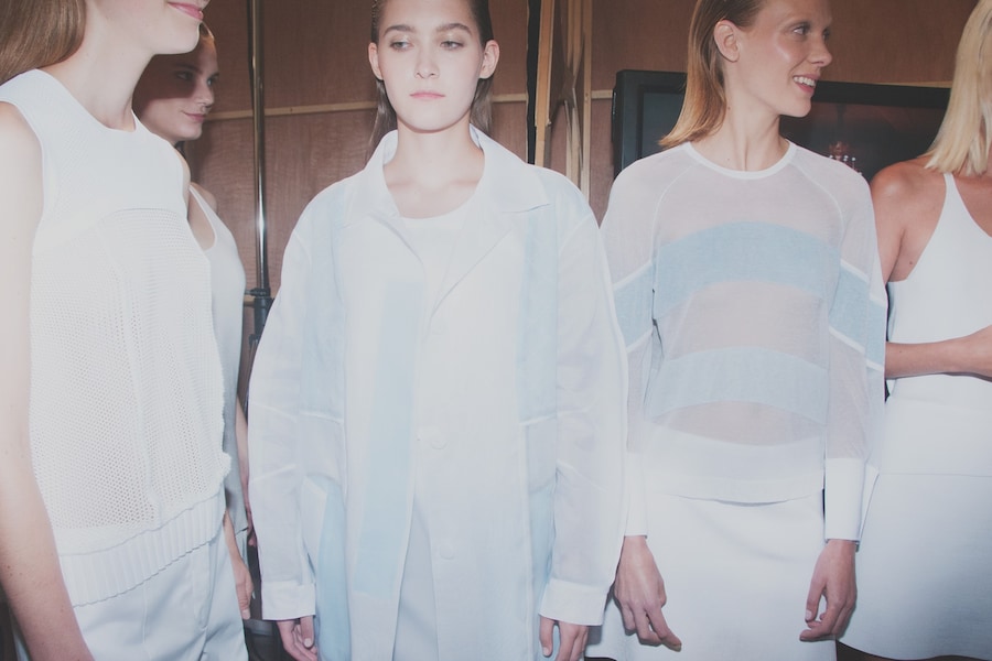 Backstage at Pringle SS15 7