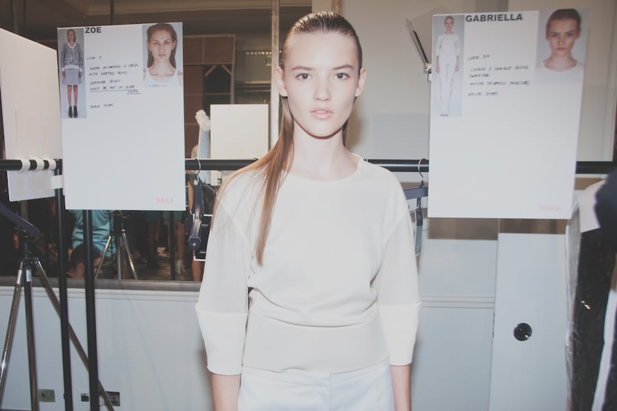 Backstage at Pringle SS15 13