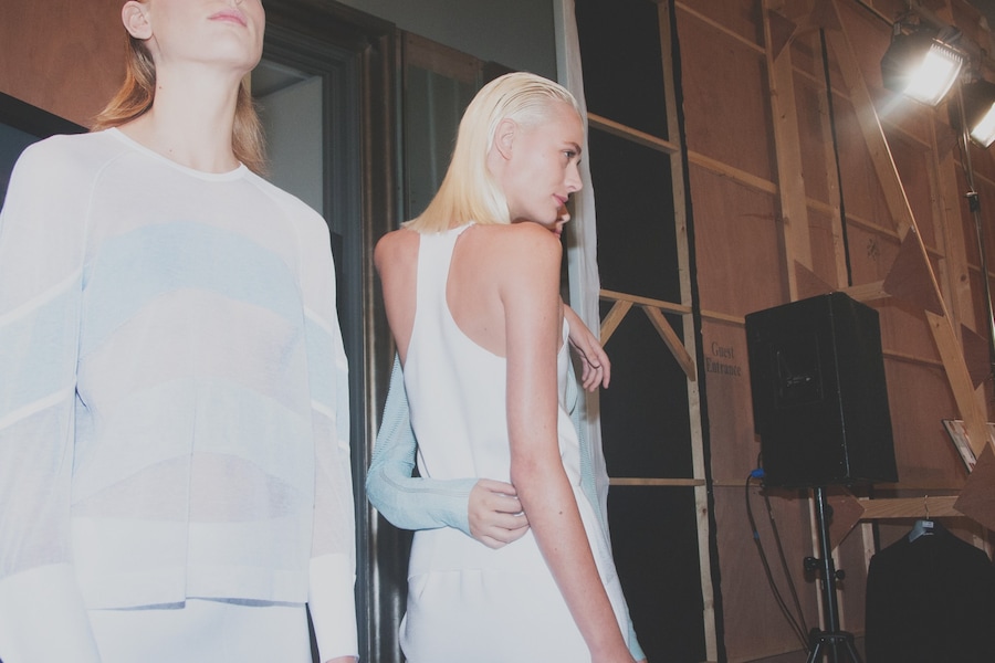 Backstage at Pringle SS15 19