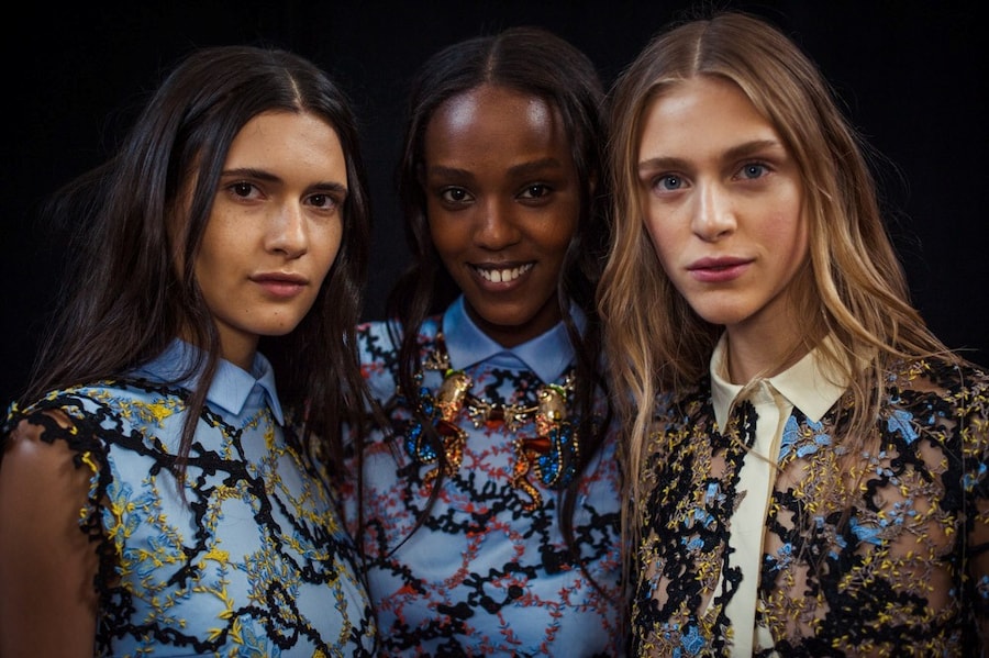 Mary Katrantzou SS15, womenswear, Dazed backstage 1