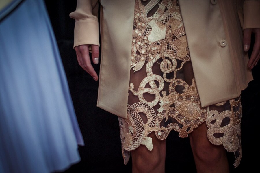 Mary Katrantzou SS15, womenswear, Dazed backstage 10