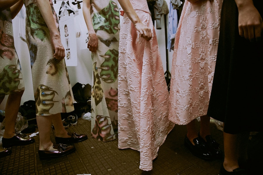 Backstage at Giles SS15 2