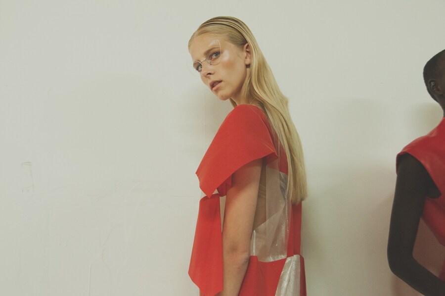 Thomas Tait SS15, womenswear, Dazed backstage 3