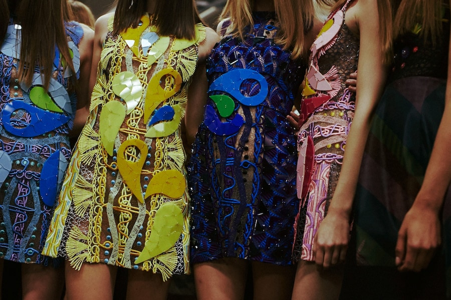 Backstage at Peter Pilotto SS15 1