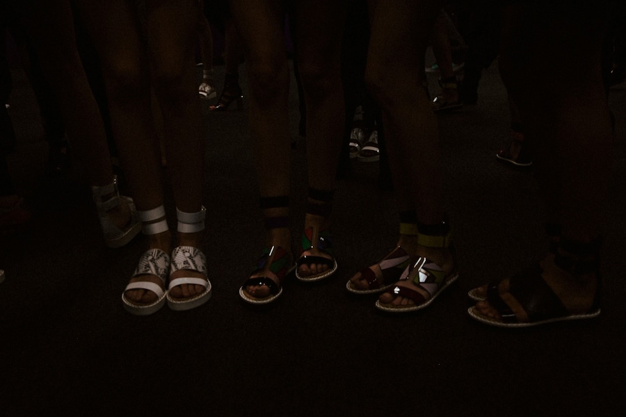 Backstage at Peter Pilotto SS15 16