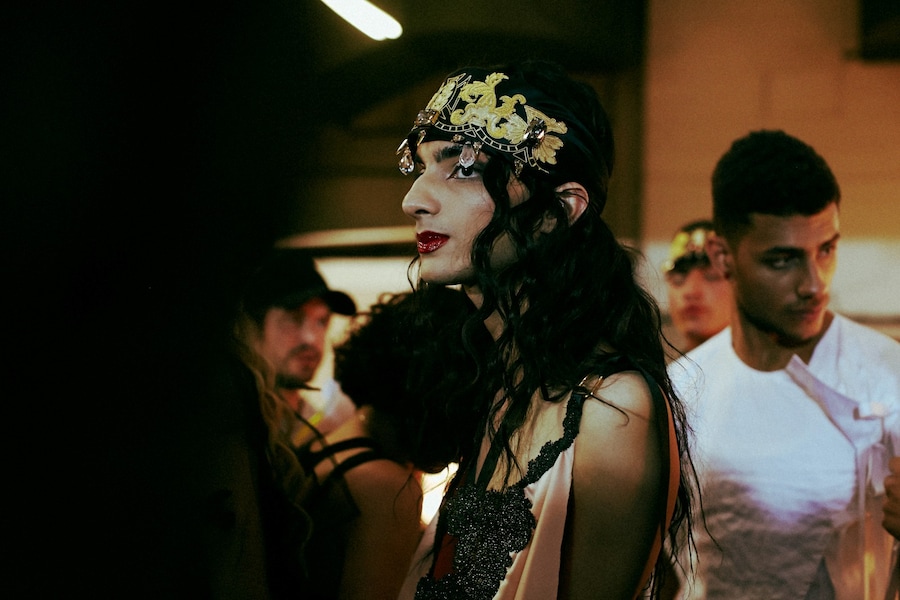 Backstage at Ed Marler SS15 Fashion East Lea Colombo 2