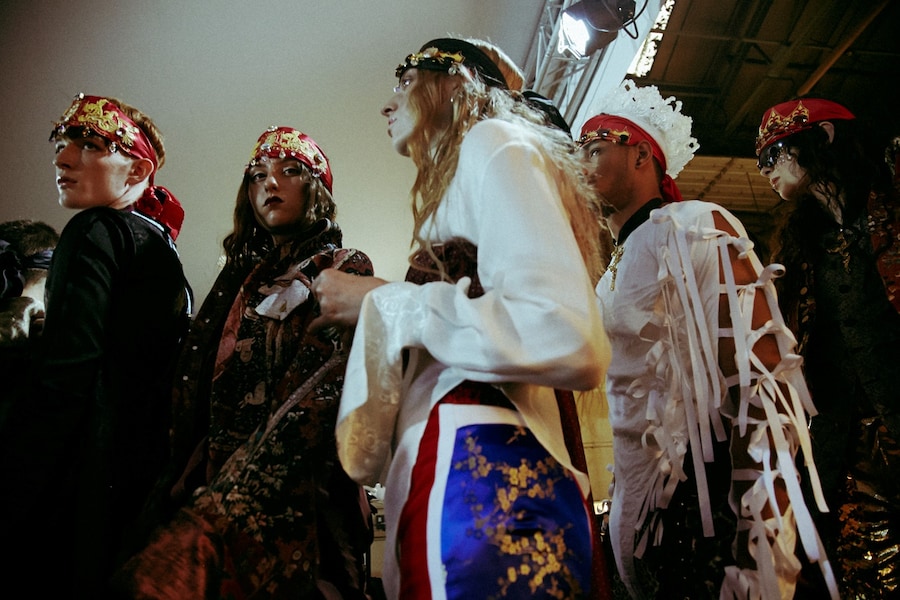 Backstage at Ed Marler SS15 Fashion East Lea Colombo 4