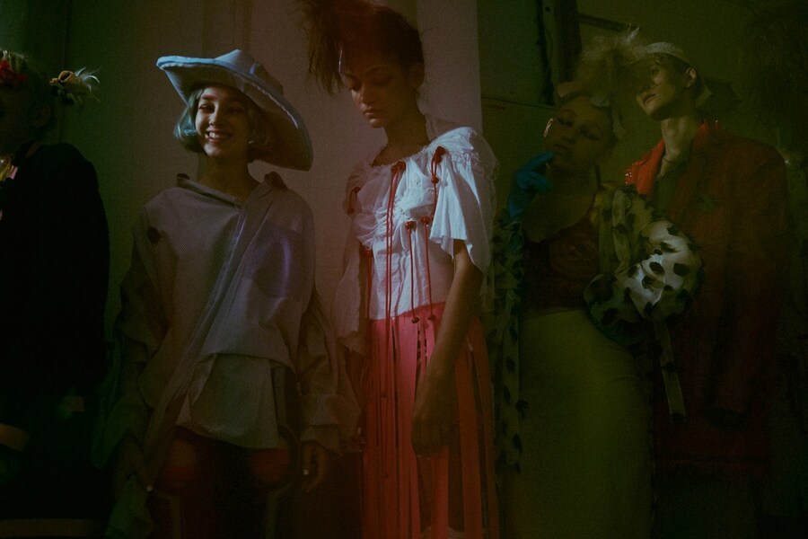 Backstage at Meadham Kirchhoff SS15 24