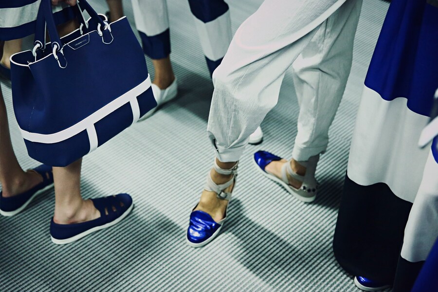 Backstage at Emporio Armani SS15 24