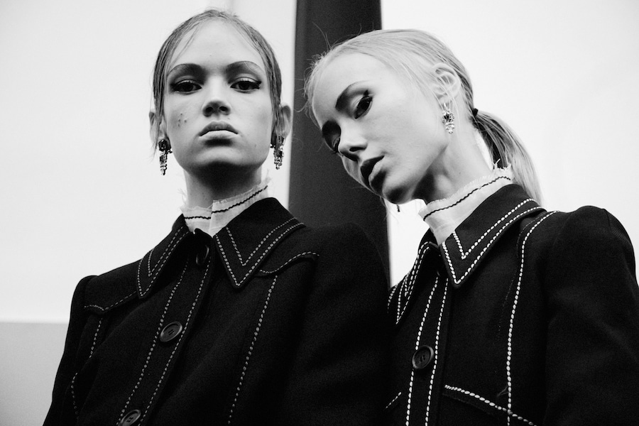 Prada SS15, womenswear, Dazed backstage 12