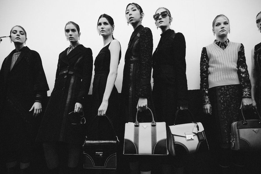 Prada SS15, womenswear, Dazed backstage 8