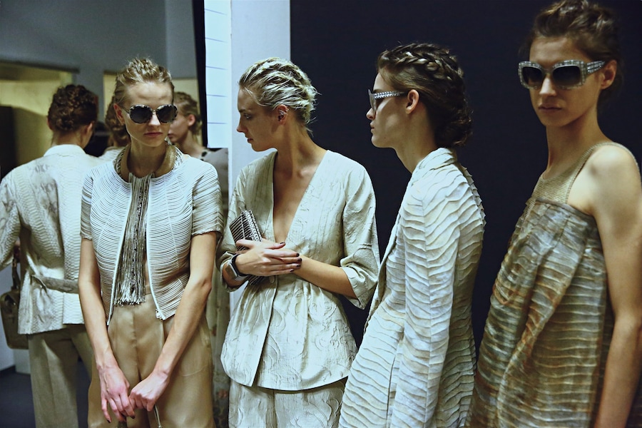 Backstage Giorgio Armani SS15 Milan Paolo Musa 15