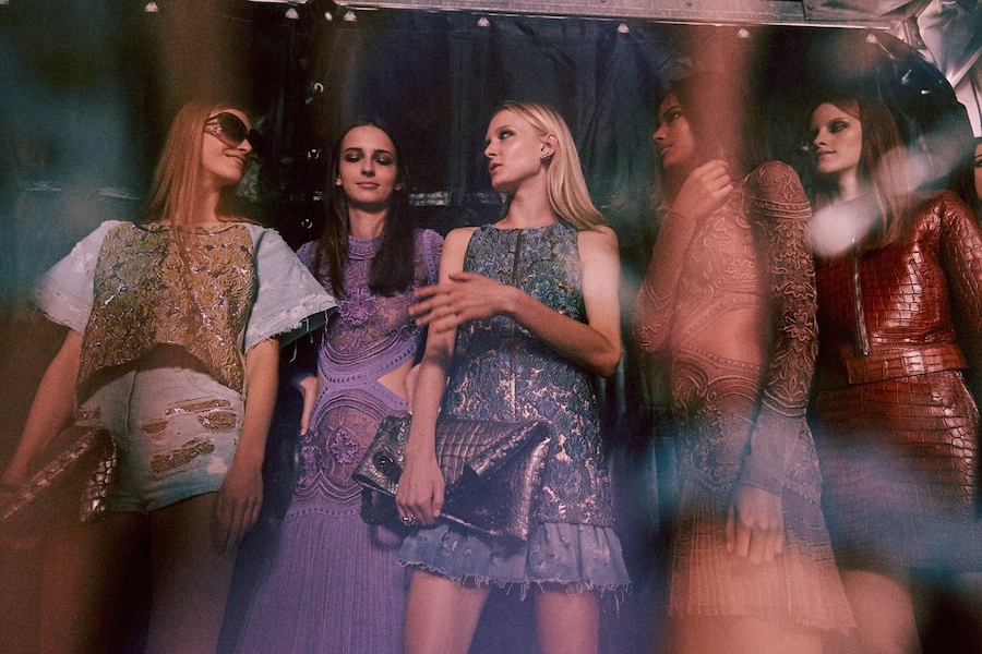 Backstage Roberto Cavalli SS15 Milan Lea Colombo 15