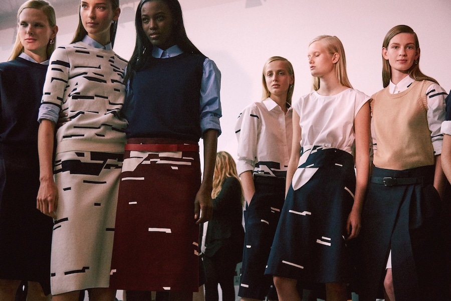 Backstage at Jil Sander SS15 10