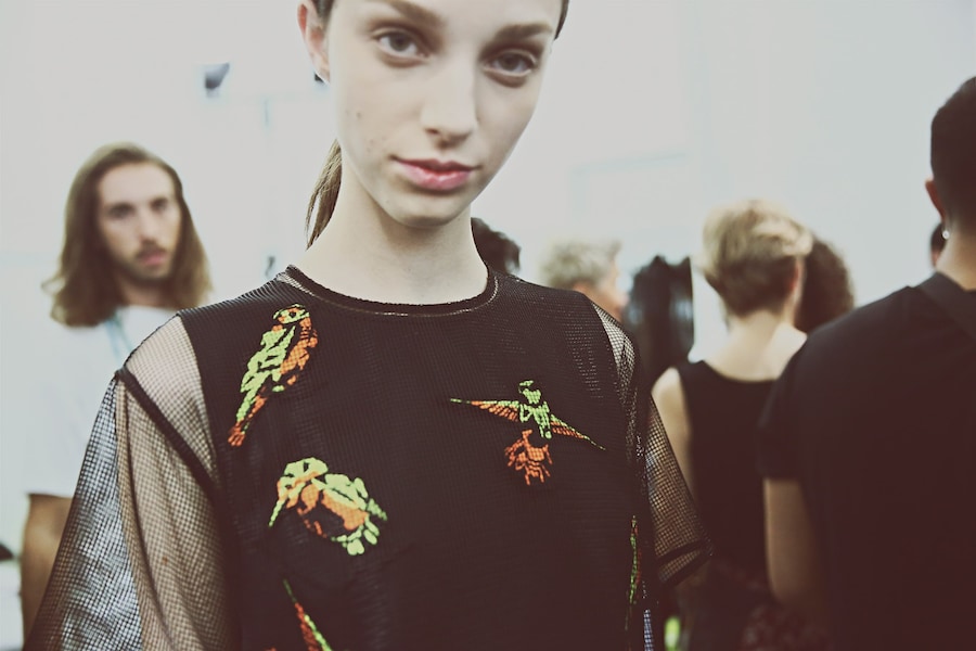 Backstage at MSGM SS15 20