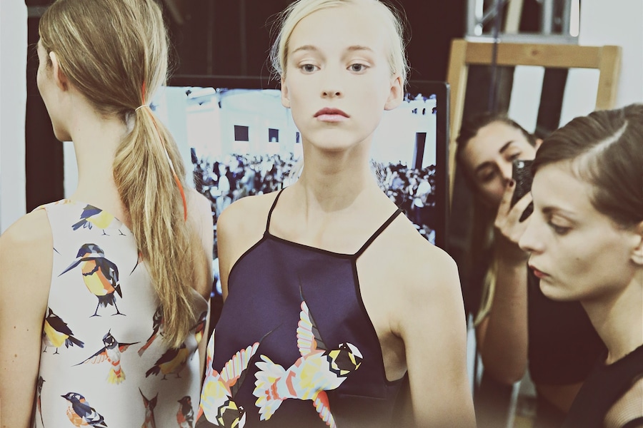 Backstage at MSGM SS15 22