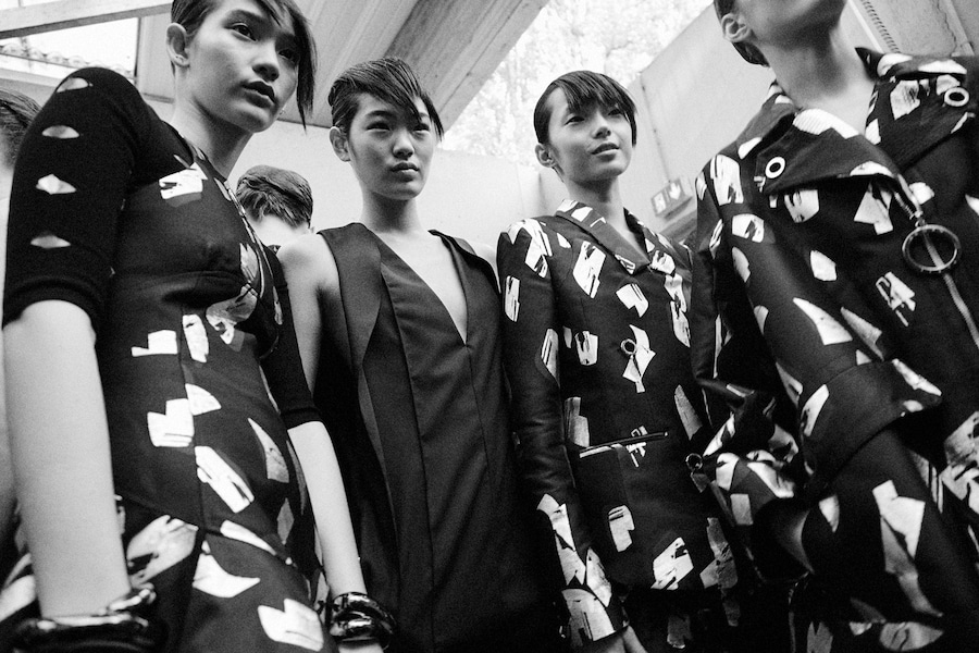 Backstage at Kenzo SS15 Dazed 10