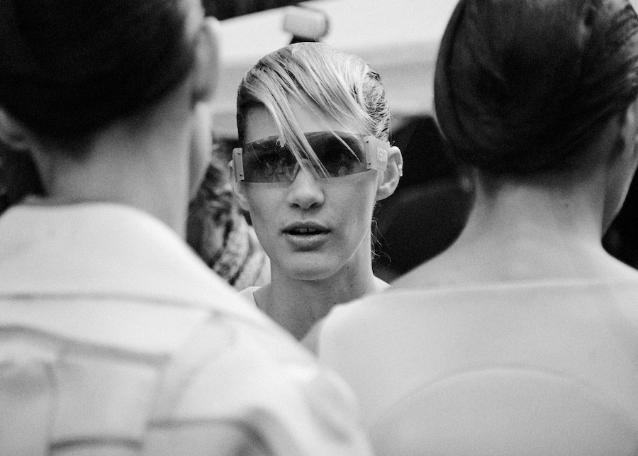 Backstage at Kenzo SS15 Dazed 23