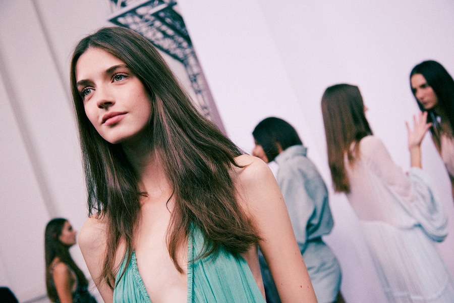 Chloé SS15, womenswear, Dazed backstage 16