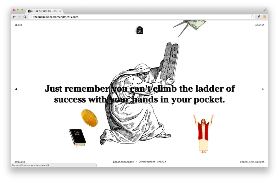 Cecilia Azcarate&#39;s One Million Commandments 11