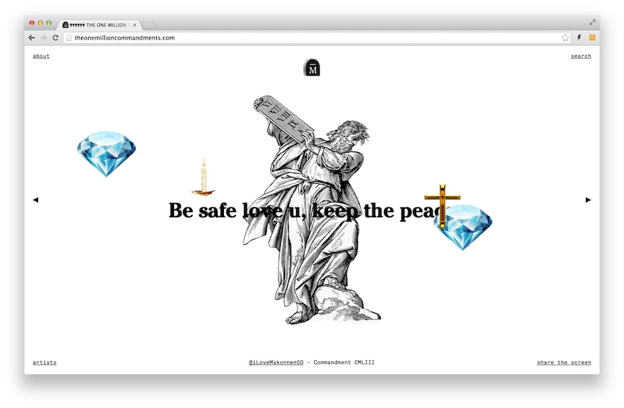 Cecilia Azcarate&#39;s One Million Commandments 12