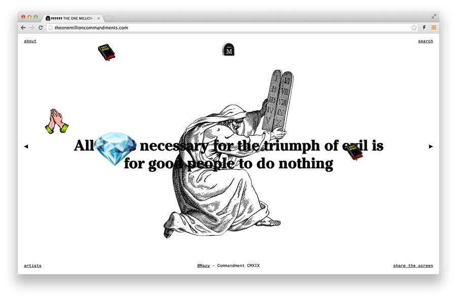 Cecilia Azcarate&#39;s One Million Commandments 18