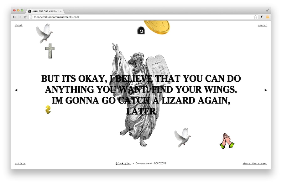 Cecilia Azcarate&#39;s One Million Commandments 20