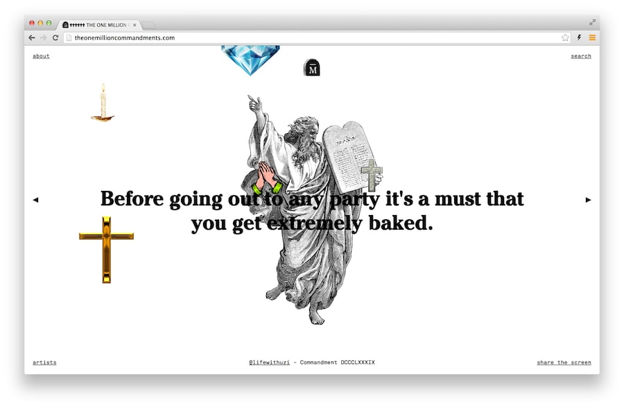 Cecilia Azcarate&#39;s One Million Commandments 22