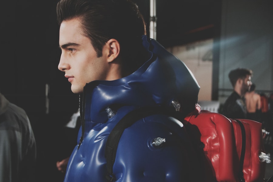 Backstage at Christopher Raeburn 4