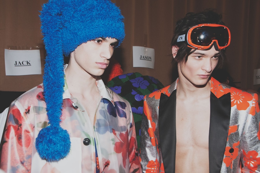 Backstage at Moschino Mens AW15 3