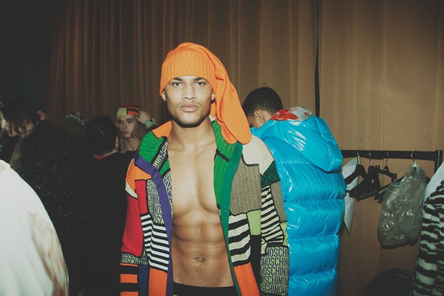 Backstage at Moschino Mens AW15 14