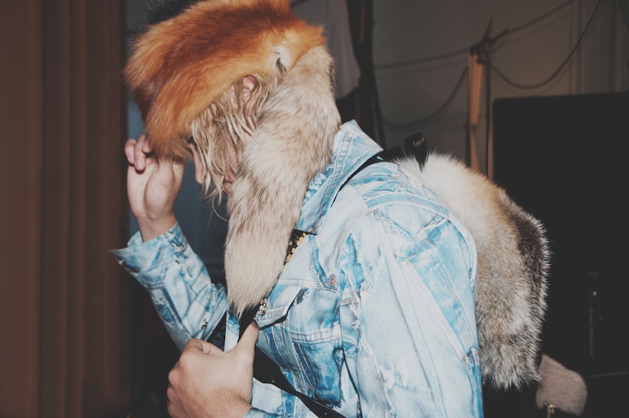 Backstage at Moschino Mens AW15 24