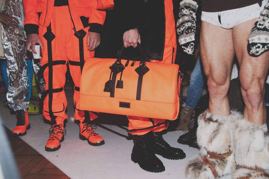 Backstage at Moschino Mens AW15 23