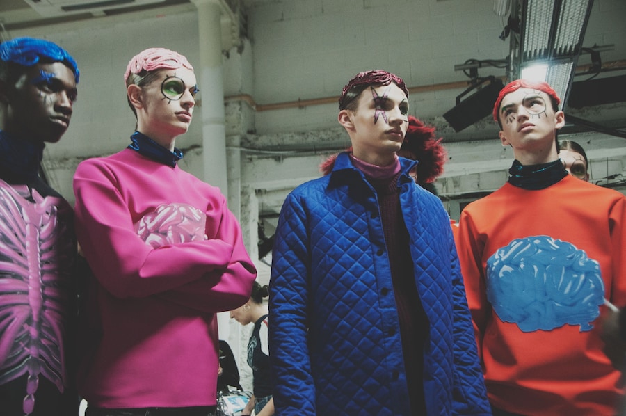 Backstage at Katie Eary AW15 1