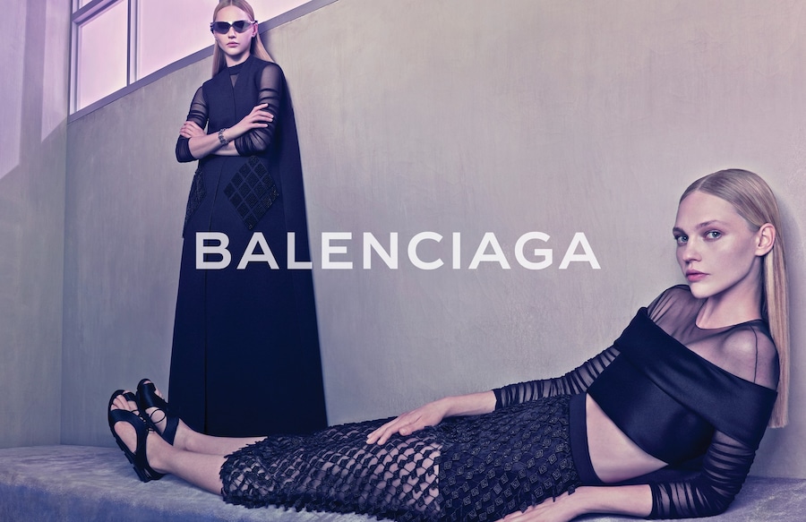 Sasha Pivovarova Balenciaga spring/summer 2015 campaign 1