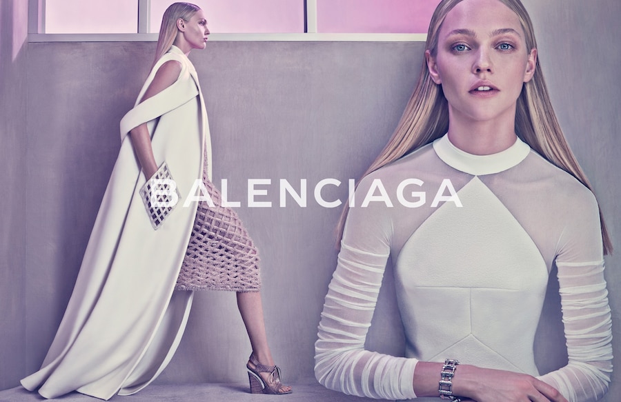 Sasha Pivovarova Balenciaga spring/summer 2015 campaign 2