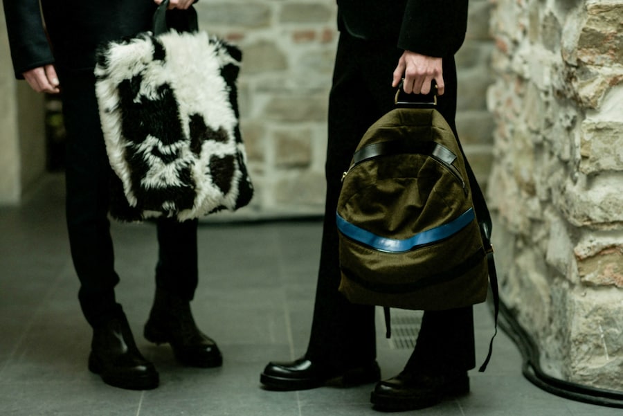Marni Pitti Uomo AW15 Firenze Backstage menswear bags 18
