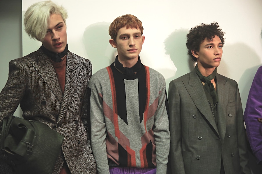 Bottega Veneta AW15 menswear Milan grey jumpers and jackets 0