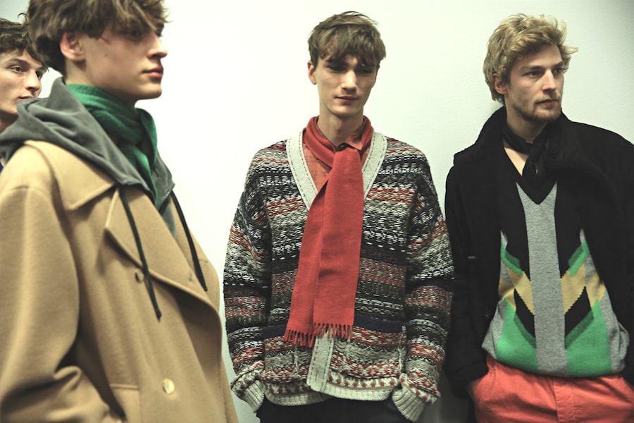 Bottega Veneta AW15 menswear Milan patterned jumpers 10