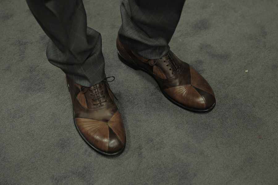 Bottega Veneta AW15 menswear Milan brown leather lace boots 21