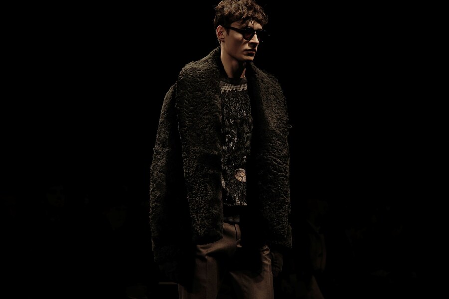 Salvatore Ferragamo Black Texture Knitwear Sunglasses AW15 17